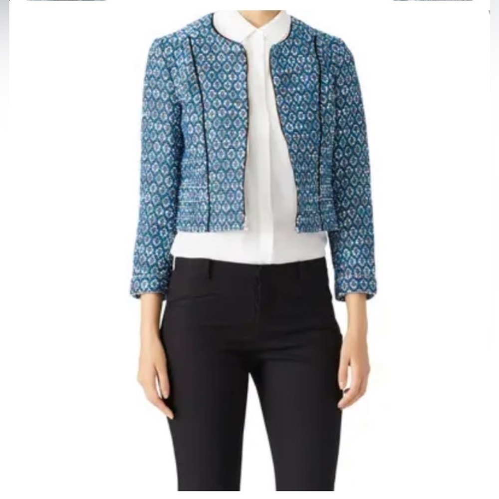 Diane von Furstenberg Buckley Tweed Jacket size 2